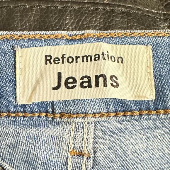 Reformation Jeans High Rise Skinny Jeans Darwin Blue Wash Women 28 - Picture 4 of 8